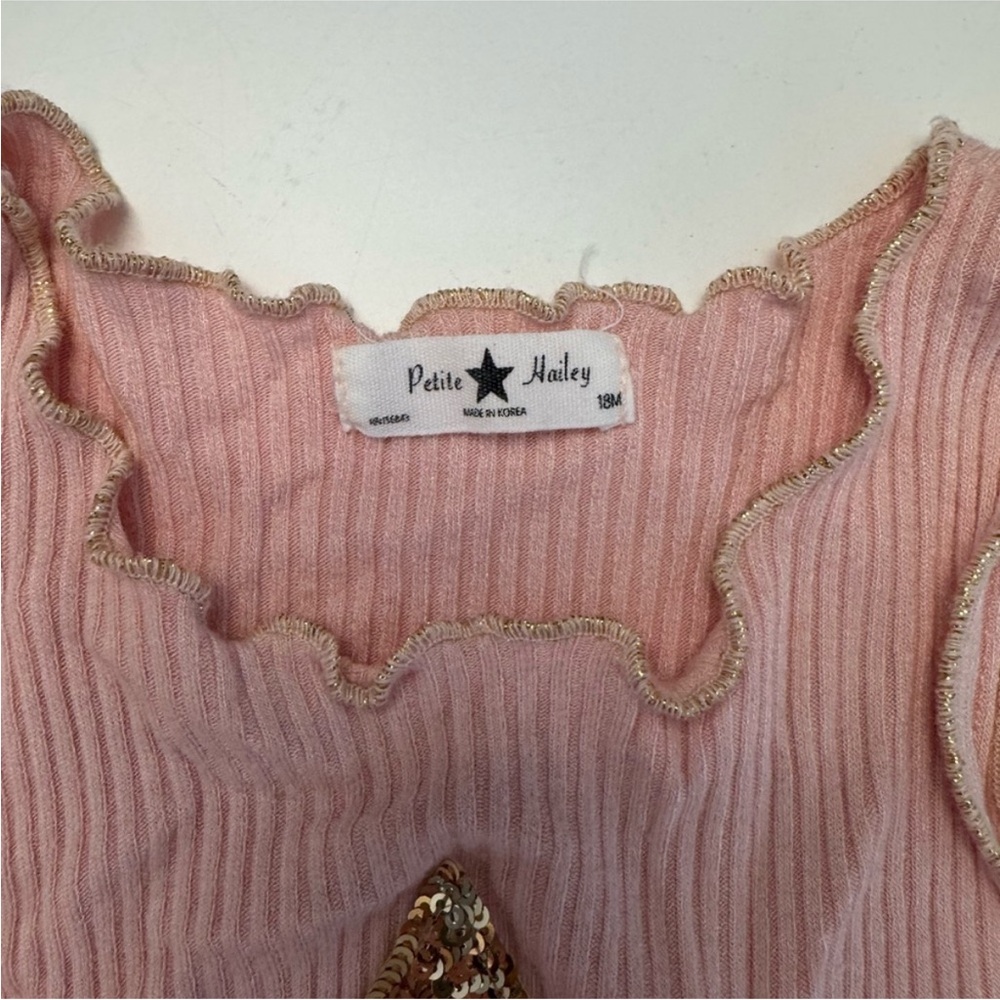Petite Hailey Pink Ruffle Dress - Picture 2 of 2